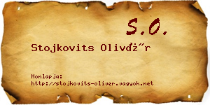 Stojkovits Olivér névjegykártya